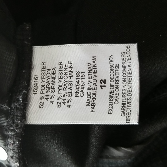 Karl Lagerfeld Gray Checkered Pants - Picture 6 of 6